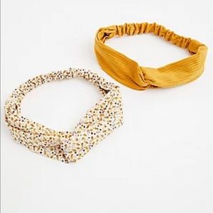 TORRID YELLOW FLORAL TWIST HEADBAND PACK